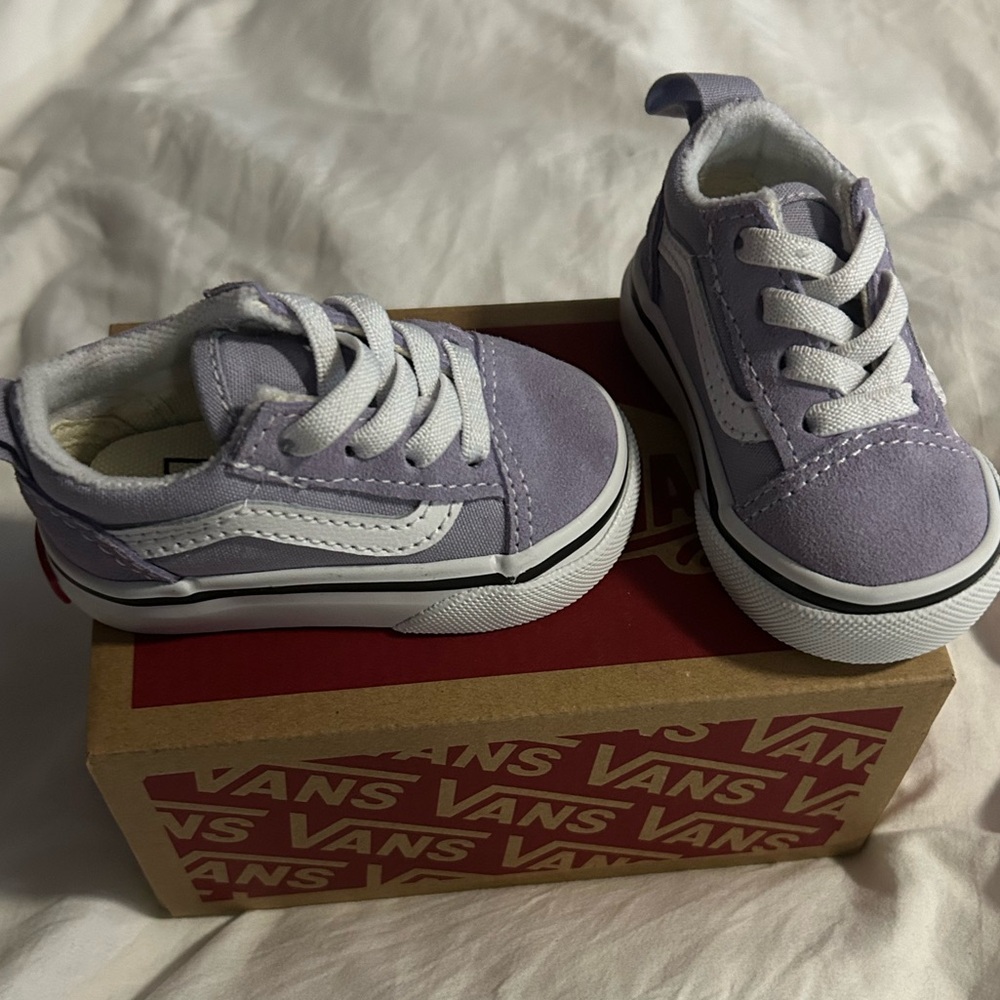 Lavender Vans sneakers